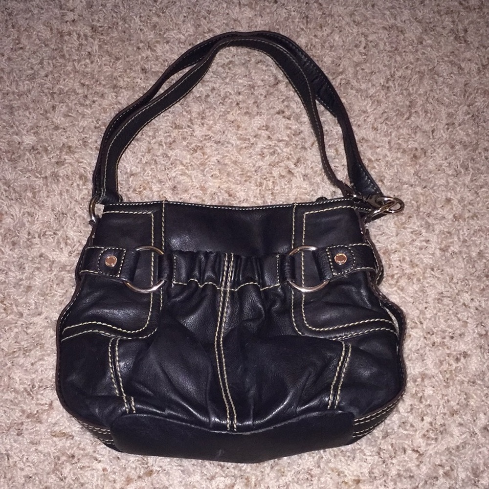 Tignanello Black Leather Purse